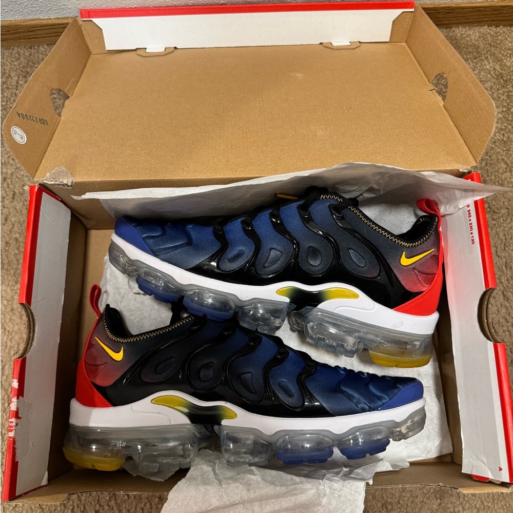Nike Air VaporMax Plus - Black, Blue, Red, Yellow